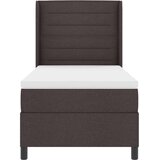 Box Spring postelja z vzmetnico temno rjava 100x200 cm tkanina, (22051201) Slike