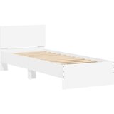  Krevetna konstrukcija s LED svjetlom Bijela 80 x 200 cm | Shoptok.si