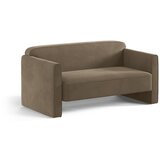 Micadoni Smeđe-siva baršunasti sofa 140 cm Abby – | shoptok.hr