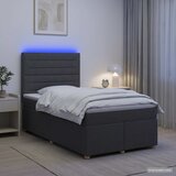  Boxspring krevet s madracem Tamnosiva 120 x 190 cm Tkanina | shoptok.hr