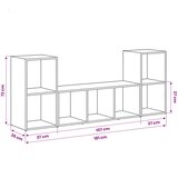  Set TV komoda Zidne 3 pcs Smeđa Konstruirano drvo | shoptok.hr