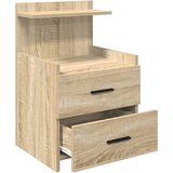 vidaXL Noćni ormarić s 2 ladice Sonoma hrast 40x36,5x62 cm | shoptok.hr