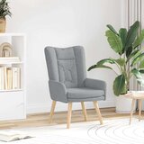  Fotelja Svijetlo siva 63 x 67 x 94 cm Tkanina i šperploča | shoptok.hr