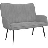  Kauč za dvoje Svijetlo siva 115 x 61 x 87 cm Baršun | shoptok.hr