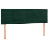  s oprugama i madracem tamnozeleni 140x190 cm baršunasti | shoptok.hr