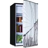 Klarstein CoolArt 79L, kombinirani hladilnik z zamrzovalnikom, EEK E, zamrzovalni predal 9 l, oblikovana vrata | Shoptok.si
