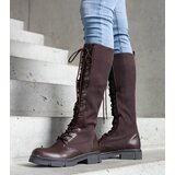 Gemre Brown slip-on boots with flexible shaft Veradi | Shoptok.si