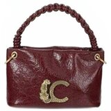 Lola Casademunt Torbe Small Shoulder Strap With Braided Handle Bordo | Shoptok.si