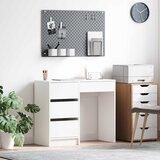  Stol s ladicama Bijelo 90 x 37.5 x 75 cm Konstruirano drvo | shoptok.hr