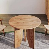  Okrugla stolna ploča smeđa Ø50x1,5 cm tretirana hrastovina | shoptok.hr