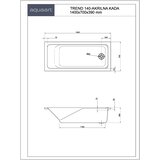 AQUAART kada trend 140-akrilna 140x700x390 | shoptok.hr