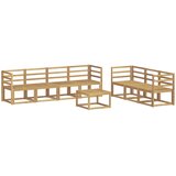  Set vanjskih sofa 8 pcs Bijela 59 x 59 x 37 cm | shoptok.hr