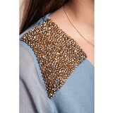 Fenzy Plus Size Bluza S Ukrasnim Detaljima, Plava | shoptok.hr
