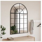 VidaXL Zidno ogledalo crno 80 x 120 cm lučno željezno VidaXL Zidno ogledalo crno 80 x 120 cm lučno željezno Slike