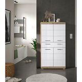 MID.YOU Srednje Visoka Omara Wave, Bela, Hrast | Shoptok.si