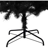 vidaXL Božićno drvce s 300 LED svjetlima s stalakom Crna 240 cm PVC | shoptok.hr