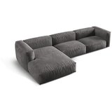Micadoni Siva kutna garnitura od bouclé tkanine (s lijevim kutom) Martina – Home | shoptok.hr