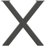  Noge za blagovaonski stol u obliku slova X, 3 kom, antracit, 80 x (72-73) cm, čelik | shoptok.hr