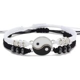 IZMAEL Narukvice VO-33514 Yin Yang - Crna / Bijela | shoptok.hr