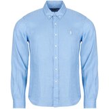 Polo Ralph Lauren Srajce z dolgimi rokavi CHEMISE COUPE DROITE EN LIN Modra Cene