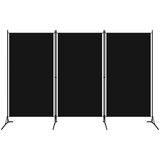vidaXL Sobna pregrada s 3 panela crna 260 x 180 cm Cijene