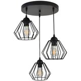 ADVITI WAYA viseča stropna lampa 3 × E27, črna | Shoptok.si