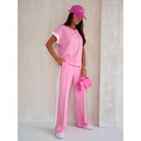 Resti Aurora Rosa – Pink cotton tracksuit set with wide trousers | Shoptok.si