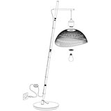 Eglo 43307 - Stojeća lampa POMPEYA 1xE27/60W/230V | Eponuda.com