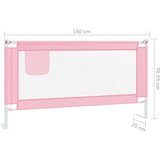  Sigurnosna ograda za dječji krevet ružičasta 160x25 cm tkanina | shoptok.hr