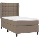  Krevet s oprugama i madracem smeđesivi 80x200 cm od tkanine | shoptok.hr