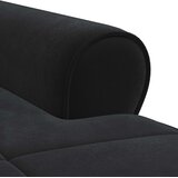  Ležaljka s jastukom Crna 91 x 157 x 91 cm Baršun | shoptok.hr