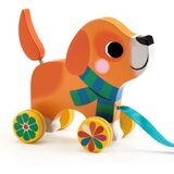 Djeco Lesena vlečna igračka – kuža Lou | Shoptok.si