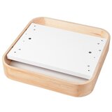  stropna svetiljka natural square 4xE27/15W/230V 45x45 cm borovina | Eponuda.com