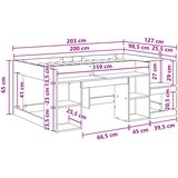  Krevet za djecu s ladicama Hrast sonoma 98.5 x 200 cm | shoptok.hr