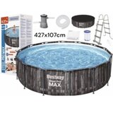 Bestway BAZEN 5614Z STEEL PRO MAX 427X107CM WOOD,FIL BW | Eponuda.com