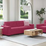  sedežna garnitura s 2 blazinami vino rdeča žamet, (22094656) | Shoptok.si