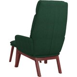  Stol za sproščanje s stolčkom temno zeleno blago, (20935341) | Shoptok.si