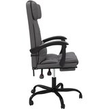  Uredski naslonjač od umjetne kože sivi | shoptok.hr