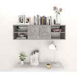  Zidna polica boja betona 102 x 30 x 29 cm konstruirano drvo | Shoptok.si