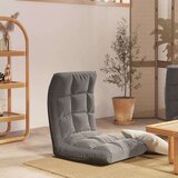  Zložljiv talni stol svetlo sivo blago Cene