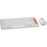 Logitech Bežična tastatura + miš Pop Icon US Bela | Eponuda.com