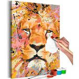  Slika za samostalno slikanje - Watchful Lion 40x60 | shoptok.hr