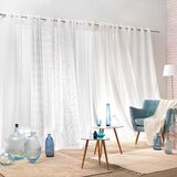 Douceur d intérieur Bela/v srebrni barvi prosojna zavesa iz tančice 140x240 cm Floressia – | Shoptok.si
