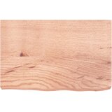  Zidna polica svjetlosmeđa 60x40x(2-6) cm obrađena hrastovina | Eponuda.com