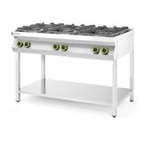 Hendi Gasni šporet sa 6 plamenika - otvoreno postolje, Kitchen Line, 28,5kW, 1200x700x(H)900mm | Eponuda.com