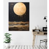 WALLXPERT Dekorativna slika na platnu, 70x100cm, zlatne boje | Eponuda.ba