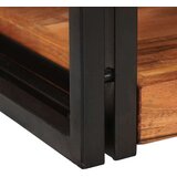 vidaXL Nočna omarica 2 pcs Rjava in črna Trden les akacije | Shoptok.si