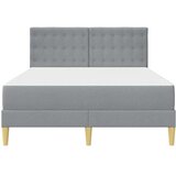  Okvir kreveta s madracem Svijetlo siva 160 x 200 cm tkanina - Svjetlosiva 160 x 200 cm | shoptok.hr