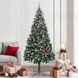 vidaXL Umestno božično drevo Zelena 210 cm PVC, jeklo in plastika | Shoptok.si