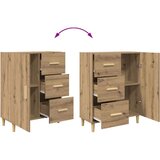 vidaXL Kreveta hrast artisan 34 x 69.5 x 90 cm Konstruirano drvo | shoptok.hr